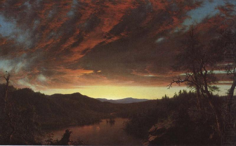 Frederic Edwin Church Wild twilight oil painting picture